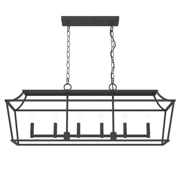 Hunter Laurel Ridge Natural Iron 6 Light Chandelier Ceiling Light Fixture