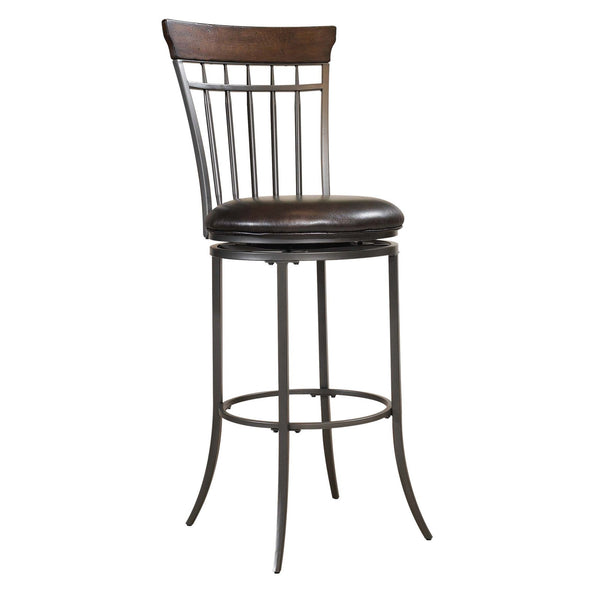 Cameron Swivel Vertical Spindle Back Counter Stool 42" (2046632001603)