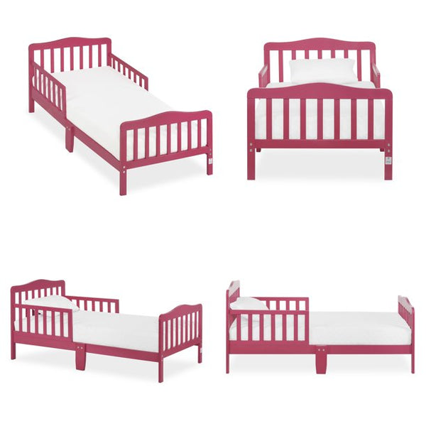 Dream On Me Classic Design Toddler Bed, Fuchsia Pink