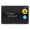 Quartet Infinity Magnetic Glass Marker Board, 36 X 24, Black