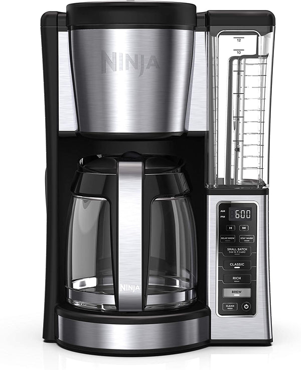 Ninja CE251 Programmable Brewer, with 12-cup Glass Carafe, Black and Stainless Steel Finish