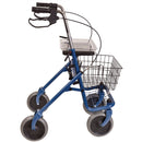 DMI Walkers for Seniors with Padded Seat, Removable Basket and Storage Tray