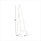 DecMode Metal Easel Country Cottage distressed white finish