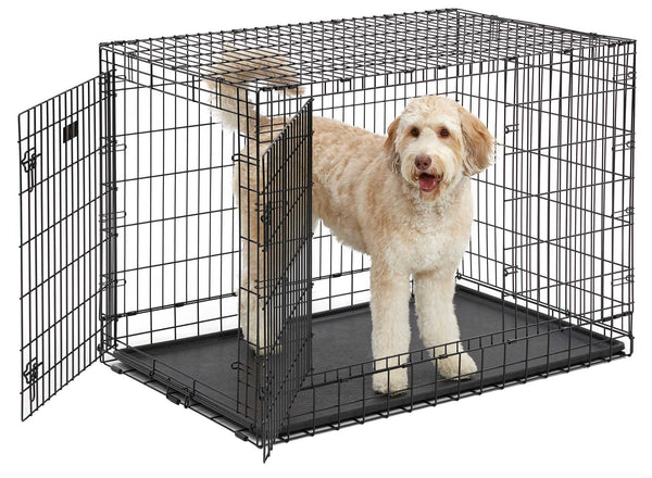 MidWest Ultima Pro Extra-Strong Double Door Metal Dog Crate, 48"L