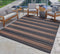 8 X 10 21975 Indoor Outdoor Stripatio Porch Deck Area Rug Polypropylene
