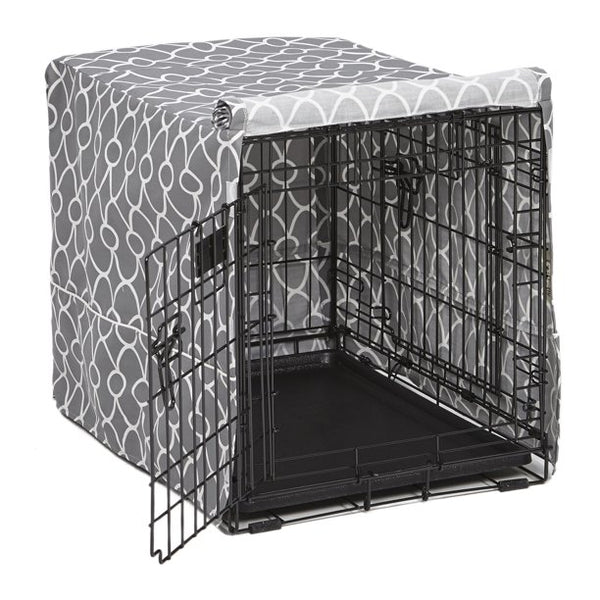 (COVER ONLY) MidWest QuietTime Defender Dog Crate Cover, Gray, 24"L x 18"W x 19"H