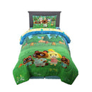 Animal Crossing Kids Comforter and Sham, 2-Piece Set, Twin/Full, Gaming Bedding, Reversible, Multicolor
