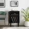 CROSLEY FURNITURE - EVERETT RECORD PLAYER STAND MATTE BLACK - CF1104-MB