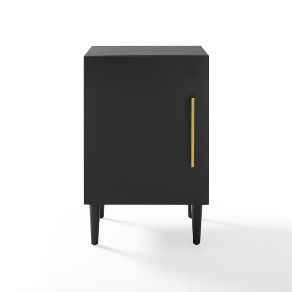 CROSLEY FURNITURE - EVERETT RECORD PLAYER STAND MATTE BLACK - CF1104-MB