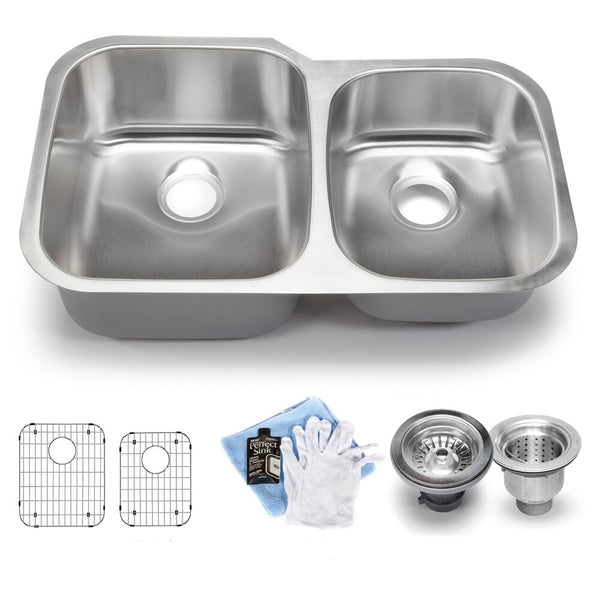 Hahn Chef Series Stainless Steel 60/ 40 Double-bowl Kitchen Sink