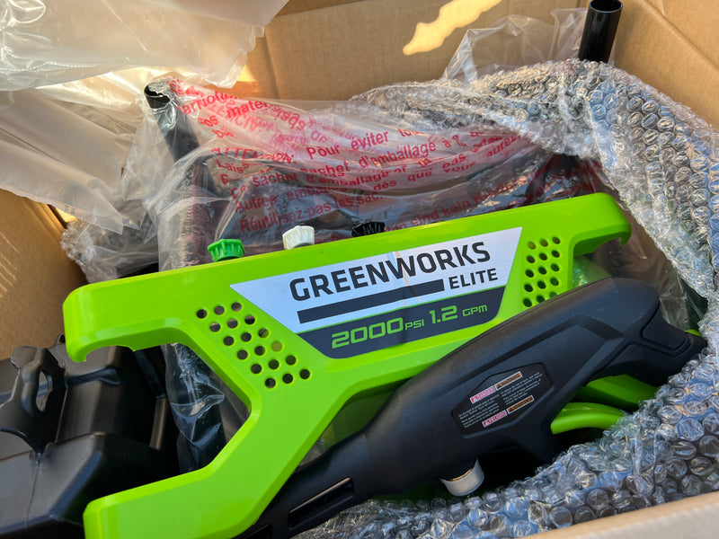LIMITED TIME SALE! Greenworks 2000 PSI Electric Pressure Washer