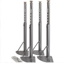 Lorell Activity Table Low Height Adjustable Kit Legs, Silver, Height Adjusts from 17" to 25"