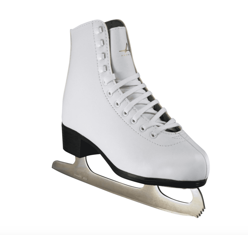 American Athletic Shoe Women's Size 6 Tricot Lined Figure Skates, White