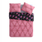 TWIN SIZE Better Homes and Gardens Floral Pink Pintuck Reversible Comforter Set