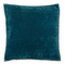 MoDRN Neo Luxury Whipstitch Velvet Decorative Throw Pillow, 20x20", Teal