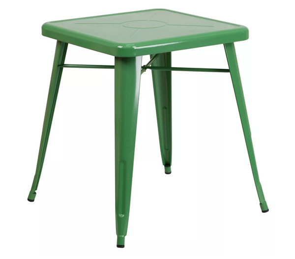 Flash Furniture Commercial Grade 23.75" Square Metal Indoor-Outdoor Table