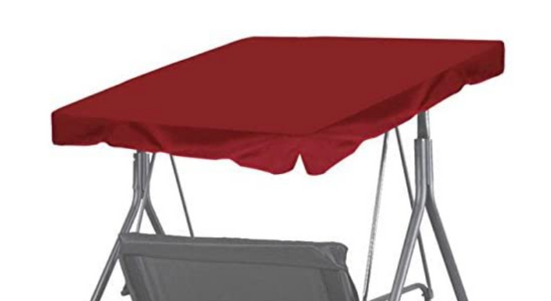 BenefitUSA Canopy ONLY Patio Outdoor 65"x45" Swing Canopy Replacement Burgundy