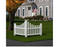 2.6 ft. H x 4.6 ft. W Country Corner Picket WHITE