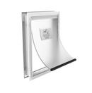 Hakuna Large Deluxe Aluminum Pet Door for Dogs & Cats, Flexible Flap Size 16.1 in x 11.4 in