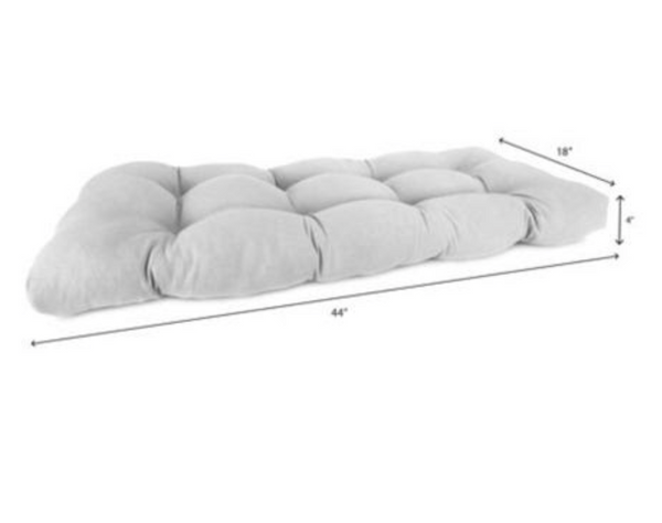 44" X 18" OUTDOOR GRAY CUSHION