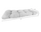 44" X 18" OUTDOOR GRAY CUSHION