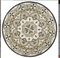 6' ROUND Lr Resources Dazzle 54100 Gray - Cream Area Rug