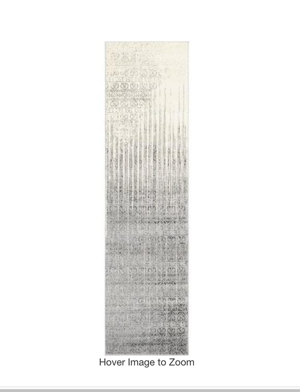 Del Mar Jennifer Gray 2' 7 x 10' 0 Runner Rug