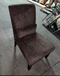 Roundhill Pisano Fabric Armless Contemporary Accent Chair with Pillow BROWN