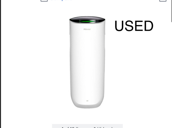 LIGHTLY USED Filtrete - 310 Sq. Ft. Smart Air Purifier for Large Rooms - White