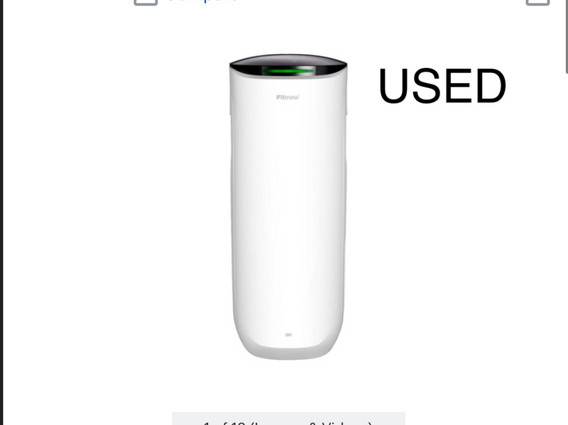 LIGHTLY USED Filtrete - 310 Sq. Ft. Smart Air Purifier for Large Rooms - White