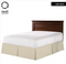 KING 14" Nestl Bedding Tailored Pleated Bed Skirt Double Brushed Microfiber Dust Ruffle, Cream