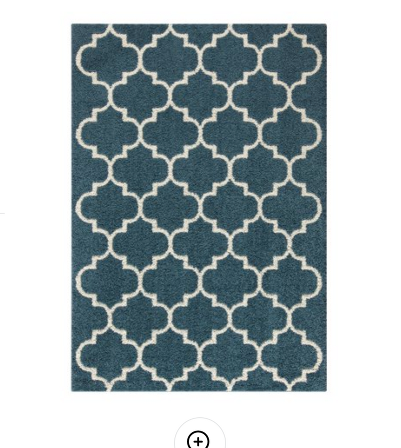 5 x 7' Mainstays Trellis 2-Color Textured Olefin Shag Area Rug