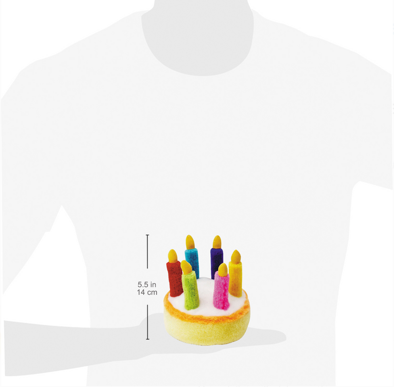 Multipet Plush Birthday Cake 5.5" Musical Dog Toy