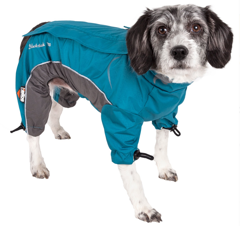 Helios Blizzard Full-Bodied Adjustable and 3M Reflective Dog Jacket, Size Large (22-24"), Blue