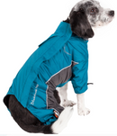 Helios Blizzard Full-Bodied Adjustable and 3M Reflective Dog Jacket, Size Large (22-24"), Blue
