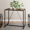 Nathan James Nelson Rustic Oak and Black Metal Pub Modern Industrial Table