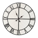 Stratton Home Decor Oversized 31 inch Henry Black and White Wood Wall Clock