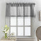 50" x 18" Mainstays Macrame Tailored Curtain Valance, Charcoal