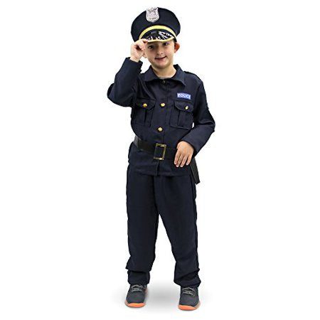 Boo! Inc. Plucky Police Officer Size Youth XL (10-12) Children's Halloween Dress Up Roleplay Costume (4289362919473)