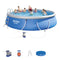 Bestway Fast Set 18' x 48" Round Inflatable Pool Set
