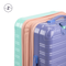 iFLY Hardside Luggage Fibertech 3 Piece Set, 20" Carry-On Luggage, 24" Checked Luggage and 28" Checked Luggage, Popsicle