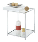 Convenience Concepts Palm Beach End Table with Tray 18"L x 18"W x 24"H