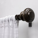 Better Homes & Gardens 1" Oil Rubbed Knob Single Curtain Rod, Bronze, 42"-120"