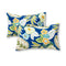 Greendale Home Fashions Marlow Blue Floral Outdoor Rectangle Throw Pillow (2-pack)