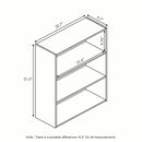 Furinno Pasir 3 Tier Open Shelf Bookcase, Walnut, 11208CWN