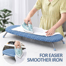 KINGRACK Foldable Ironing Board, Tabletop Small Ironing Board with 2 Heat Resistant Ironing Cover,