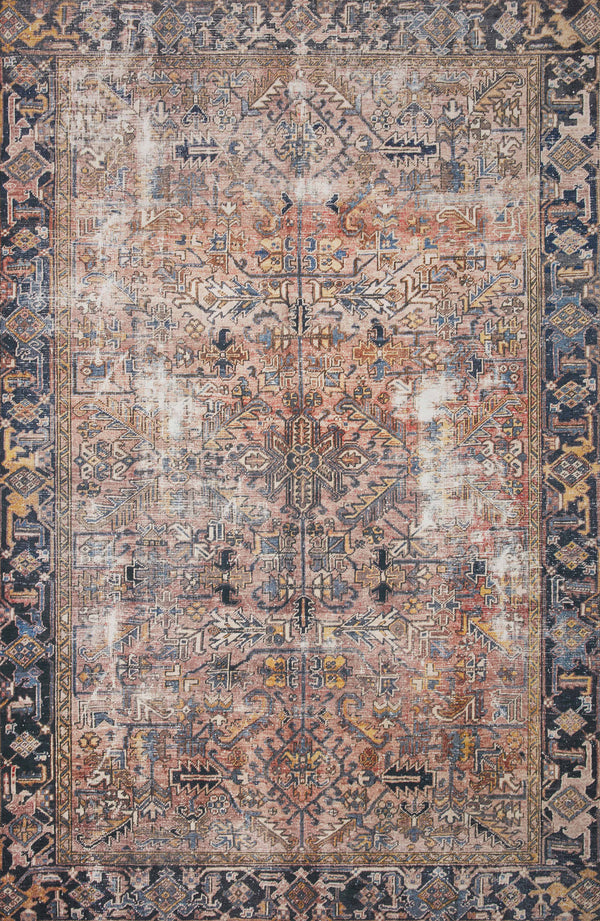 Chris Loves Julia x Loloi Jules Terracotta/Multi 3'-6" x 5'-6" Area Rug