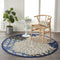 Nourison Aloha Indoor/Outdoor Tropical Floral Blue/Multicolor 4' x ROUND Area Rug, (4' Round)