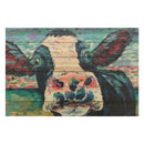 Empire Art Direct Curious Cow 2 Print on Solid Wood Wall Art, 24" x 36", Ready to Hang