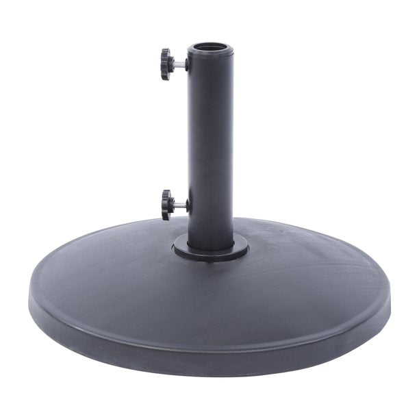 Westin Outdoor Round Resin Concrete Umbrella Base Weight, Black 29 lbs